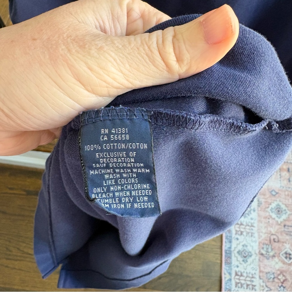 Ralph Lauren Navy Polo Dress with Pink Pony Emblem - Picture 5 of 6